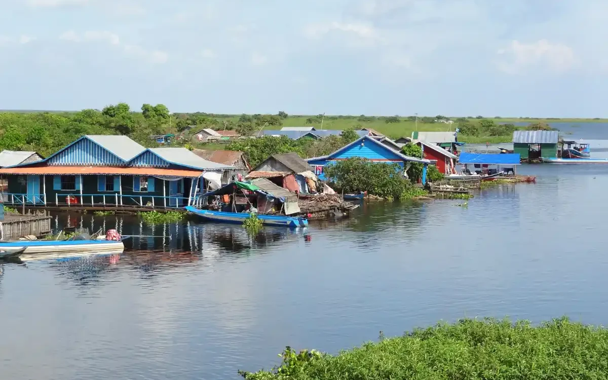 Озеро Тонлесап — Tonle Sap Lake и поселения на воде