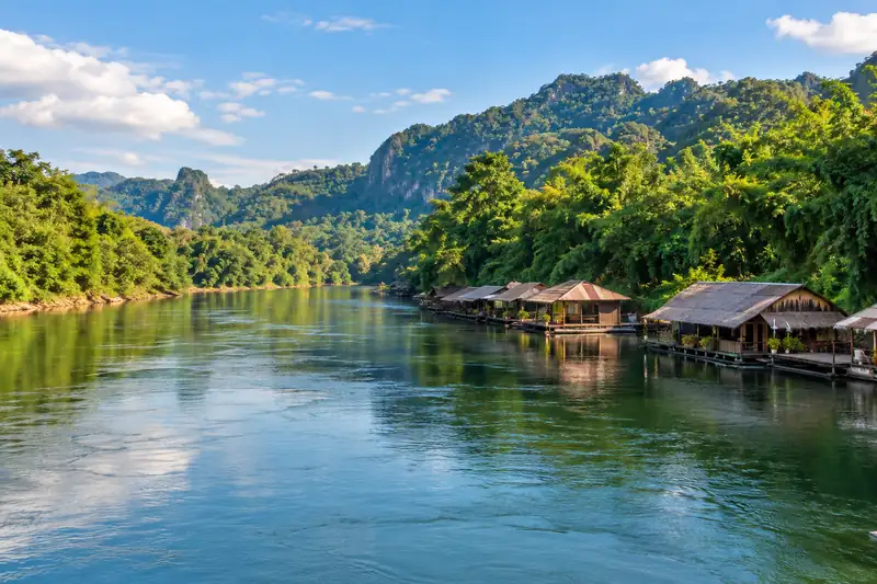 Река Квай River Kwai (Khwae Yai and Khwae Noi Rivers)