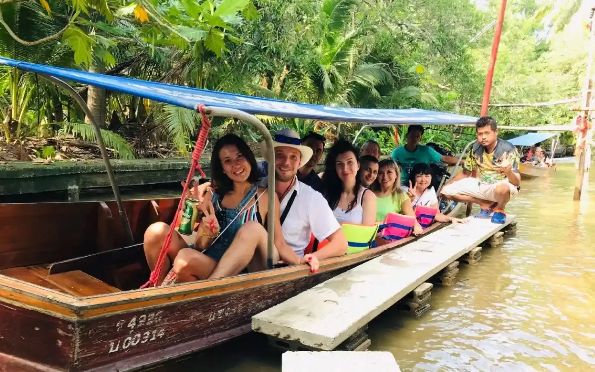 Damnoen Saduak Floating Market плавучий рынок в Ратчабури