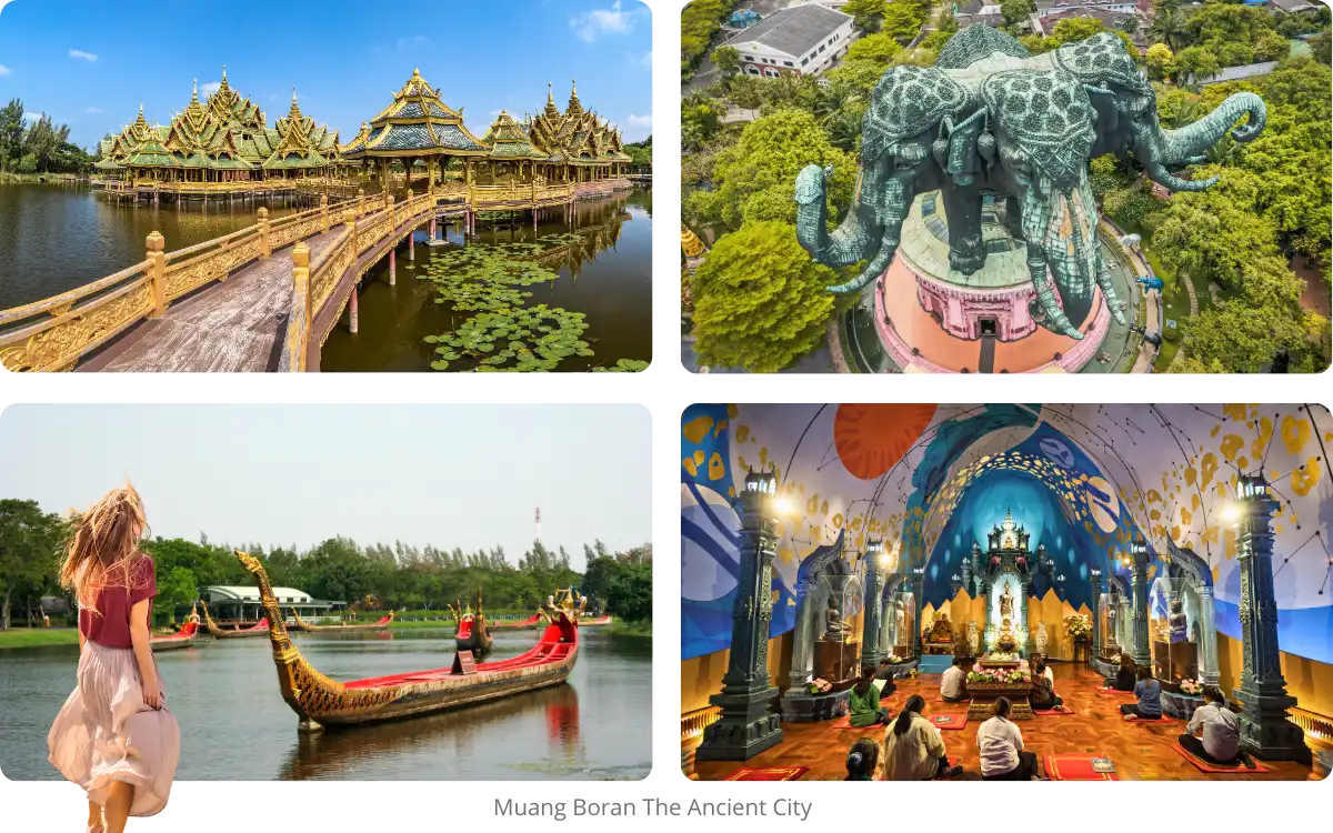Ancient City and Erawan Museum Private Tour